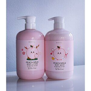 BONNYHILL Peach Milk Body Wash + Lotion Duo | Hydrating